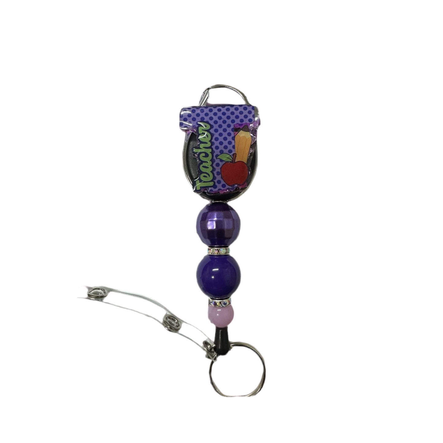 Purple Teacher Badge Reel